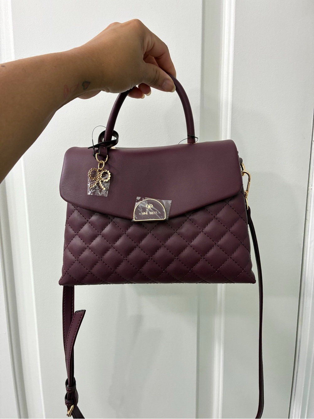 Brand NEW Nine West Quilted Top
Handle Crossbody Bag